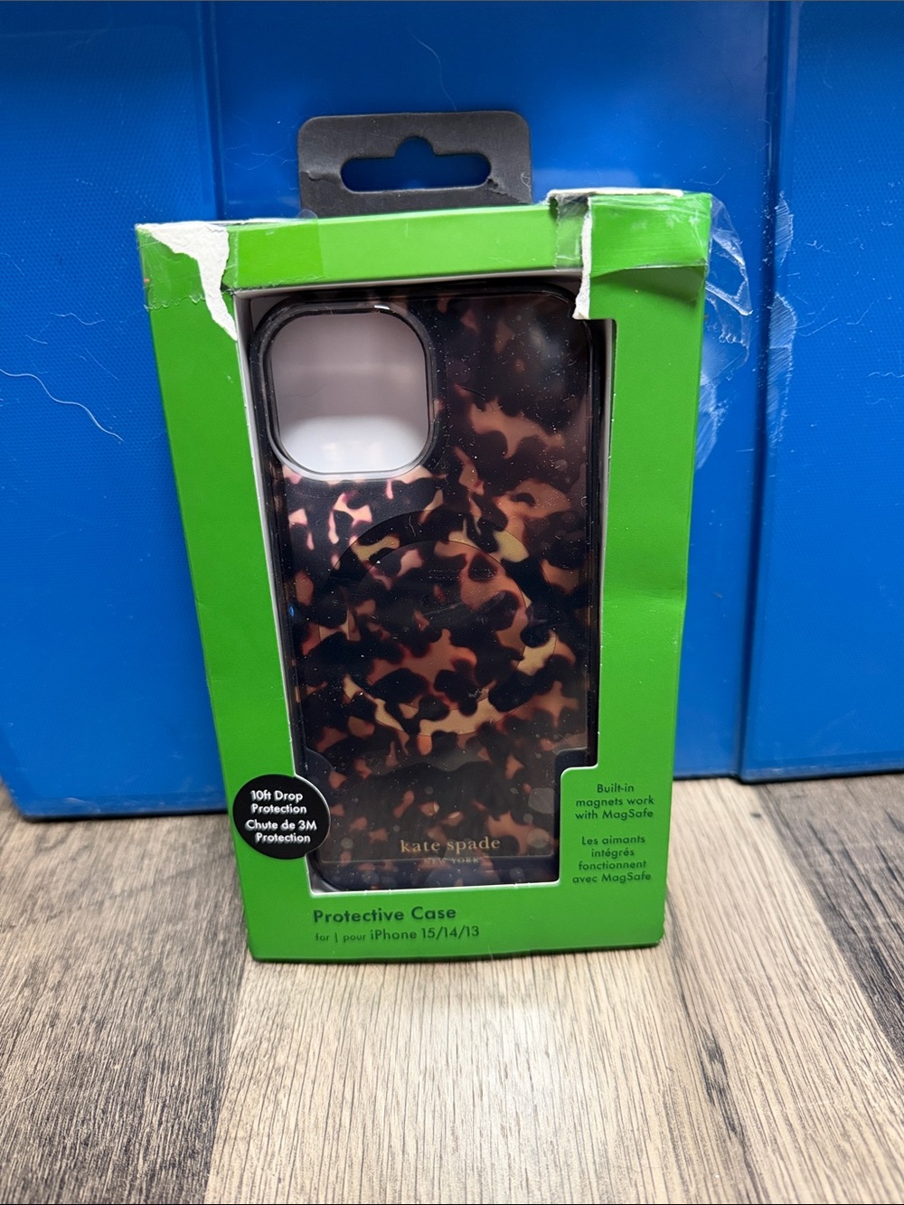 Kate Spade Brown Tortoise iPhone Protective Case (iPhone 15/14/13)